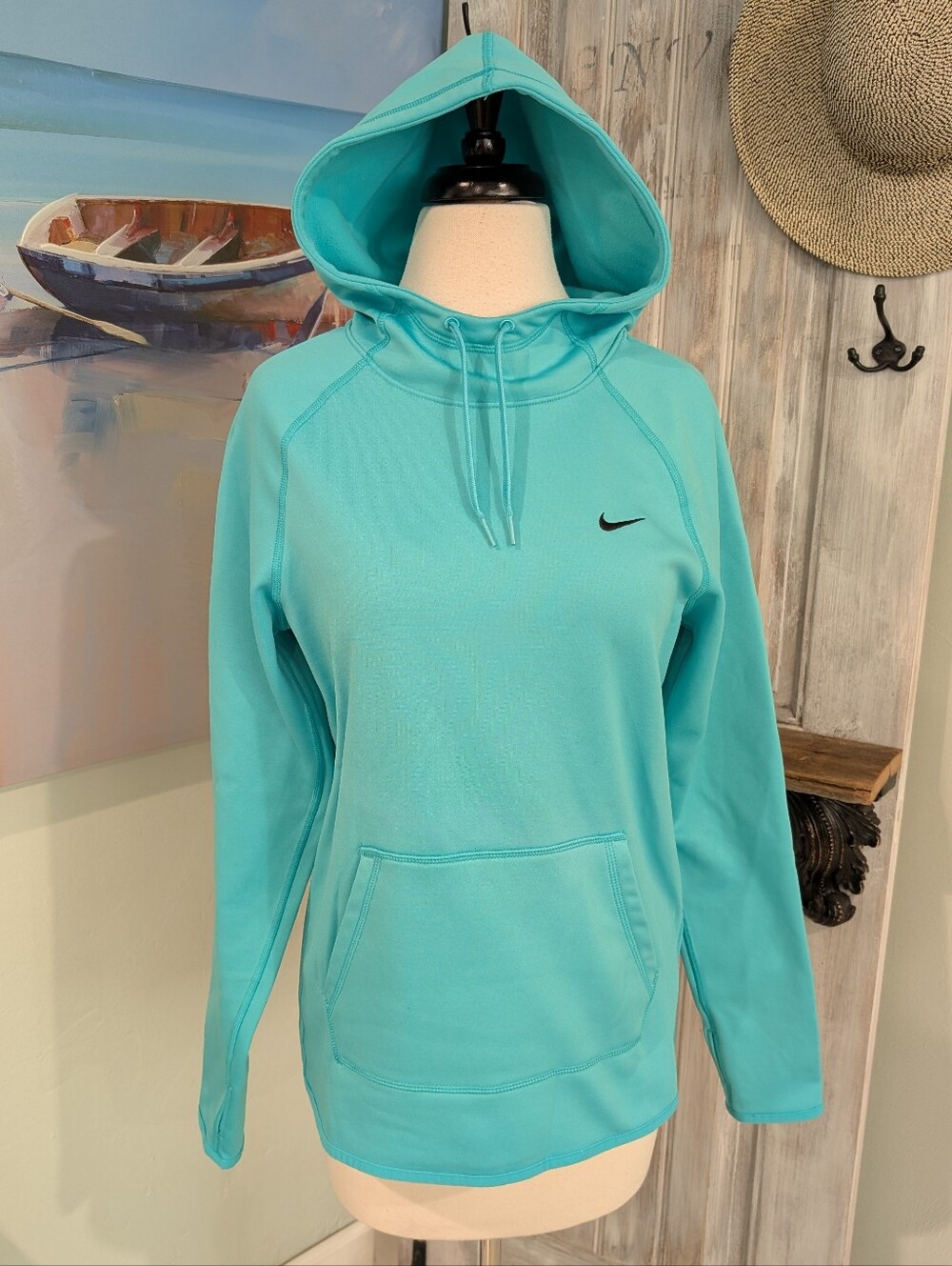 Nike Dri-Fit Women's Teal Hooded Pullover